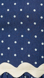 Polka Dot Ric Rac Trim Dress