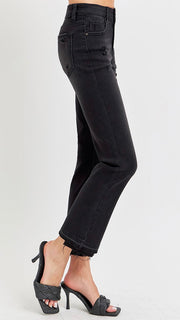 Mid Rise Release Hem St Leg Jean