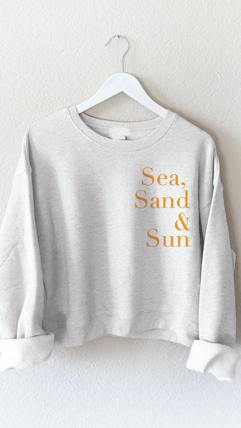 Sea, Sand+Sun Mid Length Sweatshirt