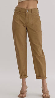 Utility Patch Pocket Cotton Pants