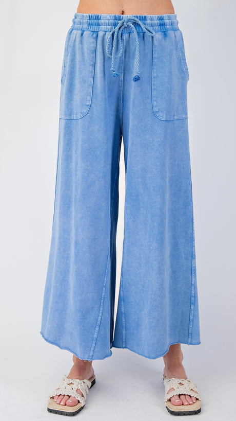 Basic Mineral Patch Pkt Wide Leg Pant