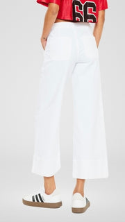 High Rise Crop Wide Leg Jeans