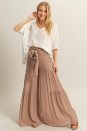 Lynn V-Neck Linen Look Top