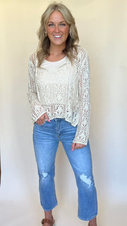 Boho Open Weave Summer Sweater