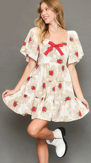 Daisy Sweetheart Bow Tie Dress