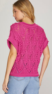 Bubble Sweater Knit Dolman Top