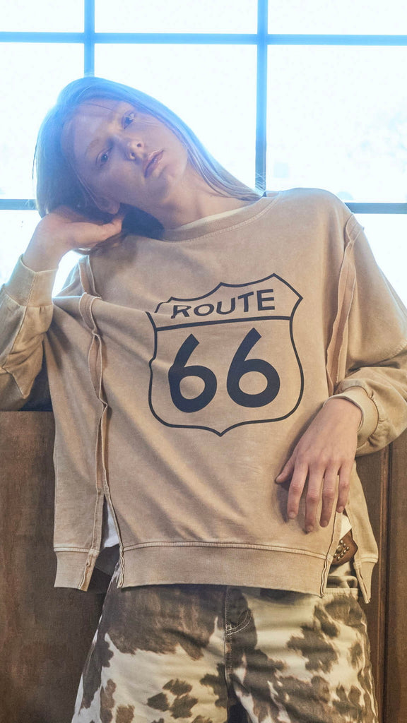 Route 66 Raw Seam Lt Sweatshirt