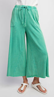 Basic Mineral Knit Wide Leg Pants 9/24