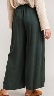 Wide Leg Fray Patch Pocket Pants