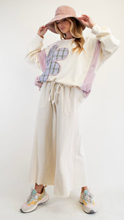 Basic Mineral Patch Pkt Wide Leg Pant