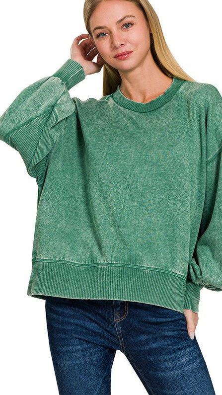 Mineral Wash Oversized Sweatshirt