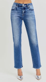 Mid Rise Ankle Taper St Leg Jean