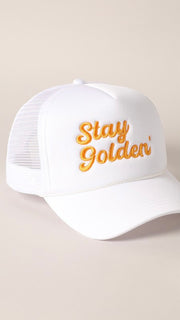 Stay Golden Embroid Foam Trucker Hat