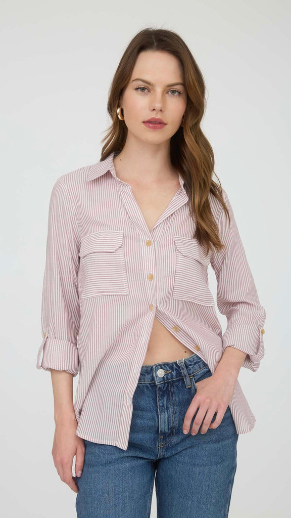 Pinstripe Roll Tab Patch Pkt Top