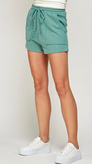 Patch Pocket Terry Knit Shorts