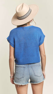 Diamond Pattern Open Crochet Top