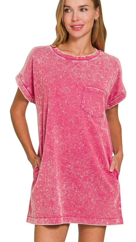 Mineral French Terry Knit Dress