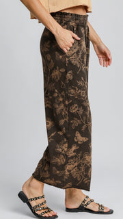 Mineral Floral Print Wide Leg Pants