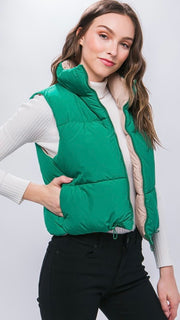 Reversible Puff Vest w/Pkts 9/24