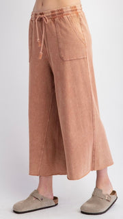 Basic Mineral Knit Wide Leg Pants 8/24