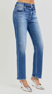 Mid Rise Ankle Taper St Leg Jean