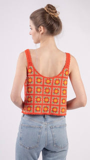 Crochet Double Scoop Tank Top