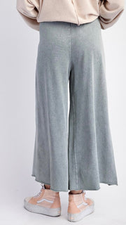 Basic Mineral Knit Wide Leg Pants 8/24