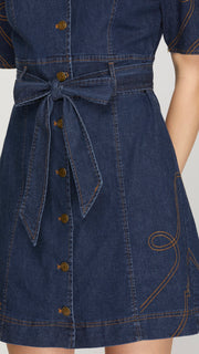 Western Stitch Stretch Denim Dress