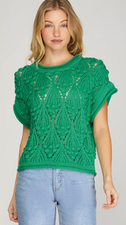 Bubble Sweater Knit Dolman Top