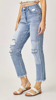 High Rise Destructed St Leg Jean