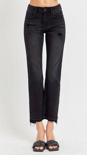 Mid Rise Release Hem St Leg Jean