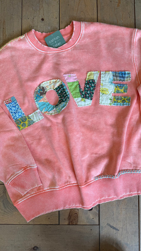 LOVE Quilt Hand-Stitched Sweatshirt (3)