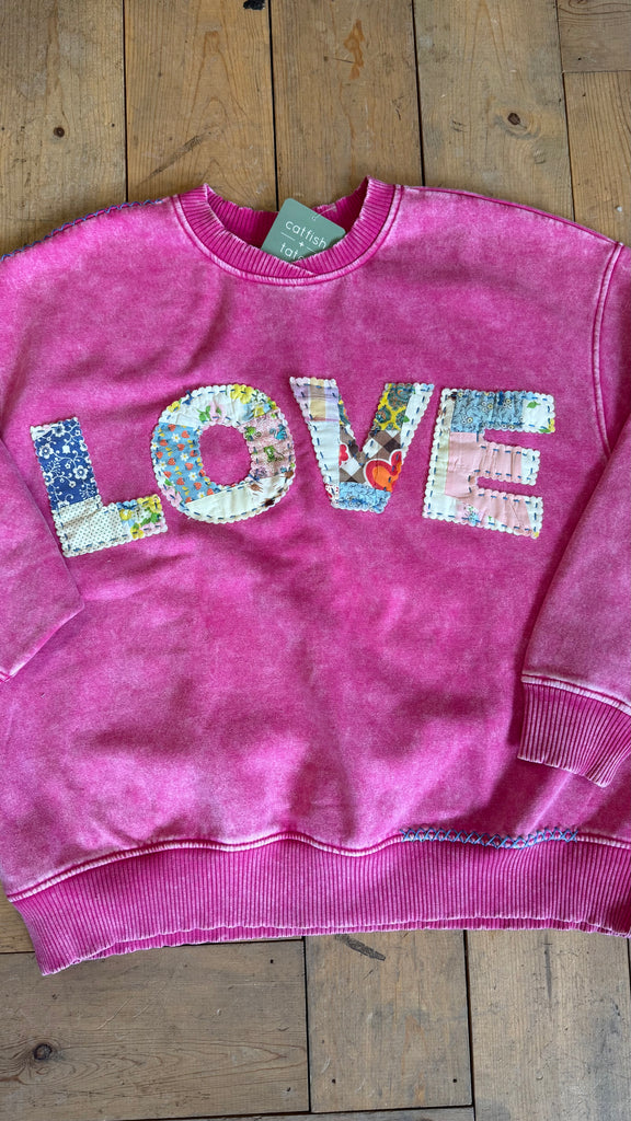 LOVE Quilt Hand-Stitched Sweatshirt (2)