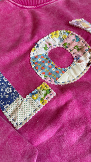 LOVE Quilt Hand-Stitched Sweatshirt (2)