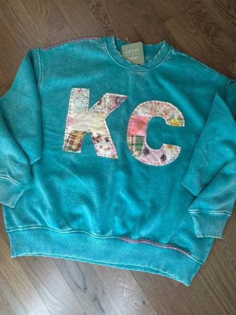 KC Quilt Hand-Stitch Slouch Sweatshirt (8)