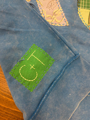 (80) KC Quilt Hand-Stitch Split Hem FTerry Sweatshirt (L/XL)