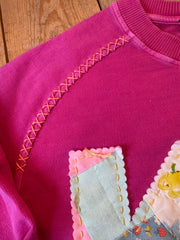 KC Quilt Hand-Stitch Lt Wt Sweatshirt (24) - Medium