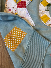 KC Quilt Hand-Stitched Hi Lo Sweatshirt (25) - Small