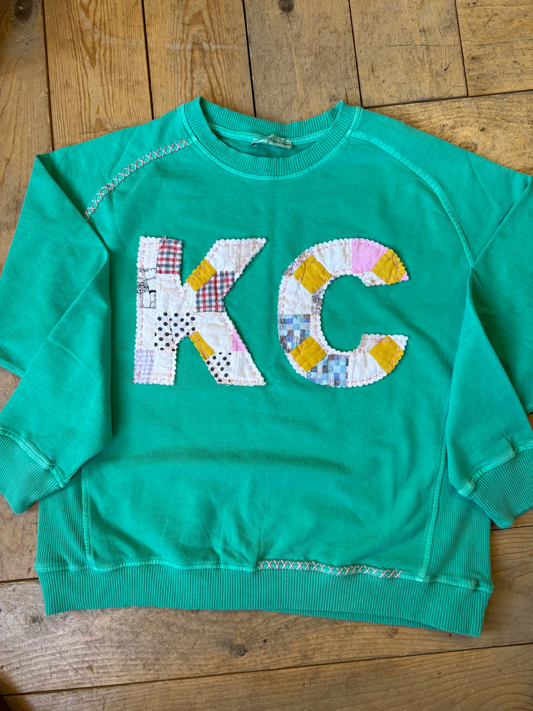KC Quilt Hand-Stitch Lt Wt Sweatshirt (22) - Large