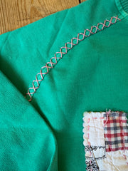 KC Quilt Hand-Stitch Lt Wt Sweatshirt (22) - Large