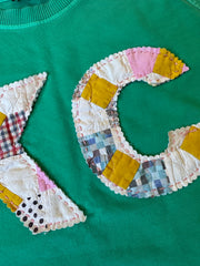 KC Quilt Hand-Stitch Lt Wt Sweatshirt (22) - Large