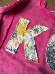 KC Quilt Hand-Stitch Split Hem Sweatshirt (28) - Large