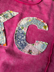 KC Quilt Hand-Stitch Split Hem Sweatshirt (28) - Large