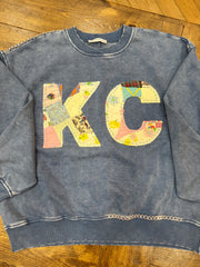 KC Quilt Hand-Stitch Slouch Sweatshirt (35) - Sm/Med