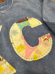 KC Quilt Hand-Stitch Slouch Sweatshirt (35) - Sm/Med