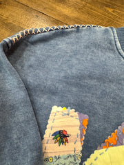 KC Quilt Hand-Stitch Slouch Sweatshirt (35) - Sm/Med