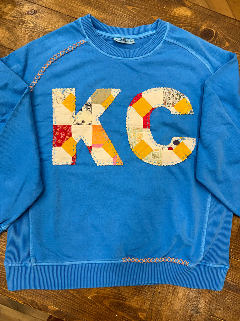 KC Quilt Hand-Stitch Lt Wt Sweatshirt (43) Medium
