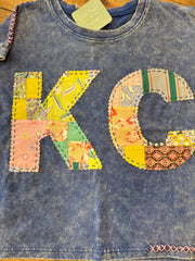 KC Quilt Hand-Stitch Cuff Slv Tee (52) - Medium