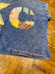 KC Quilt Hand-Stitch Cuff Slv Tee (52) - Medium