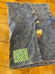 KC Quilt Hand-Stitch Cuff Slv Tee (52) - Medium